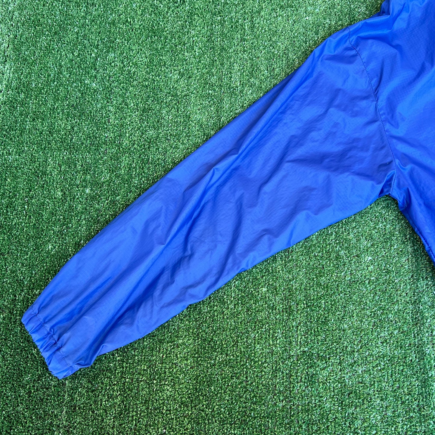 VTG 90s Men's Polo Sport Ralph Lauren American Flag Blue Nylon Windbreaker Large