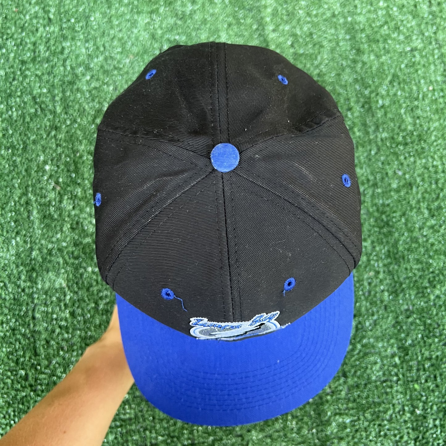 Vintage Tampa Bay Lightning Snapback Hat – Logo 7 Black NHL 90s Hockey Cap