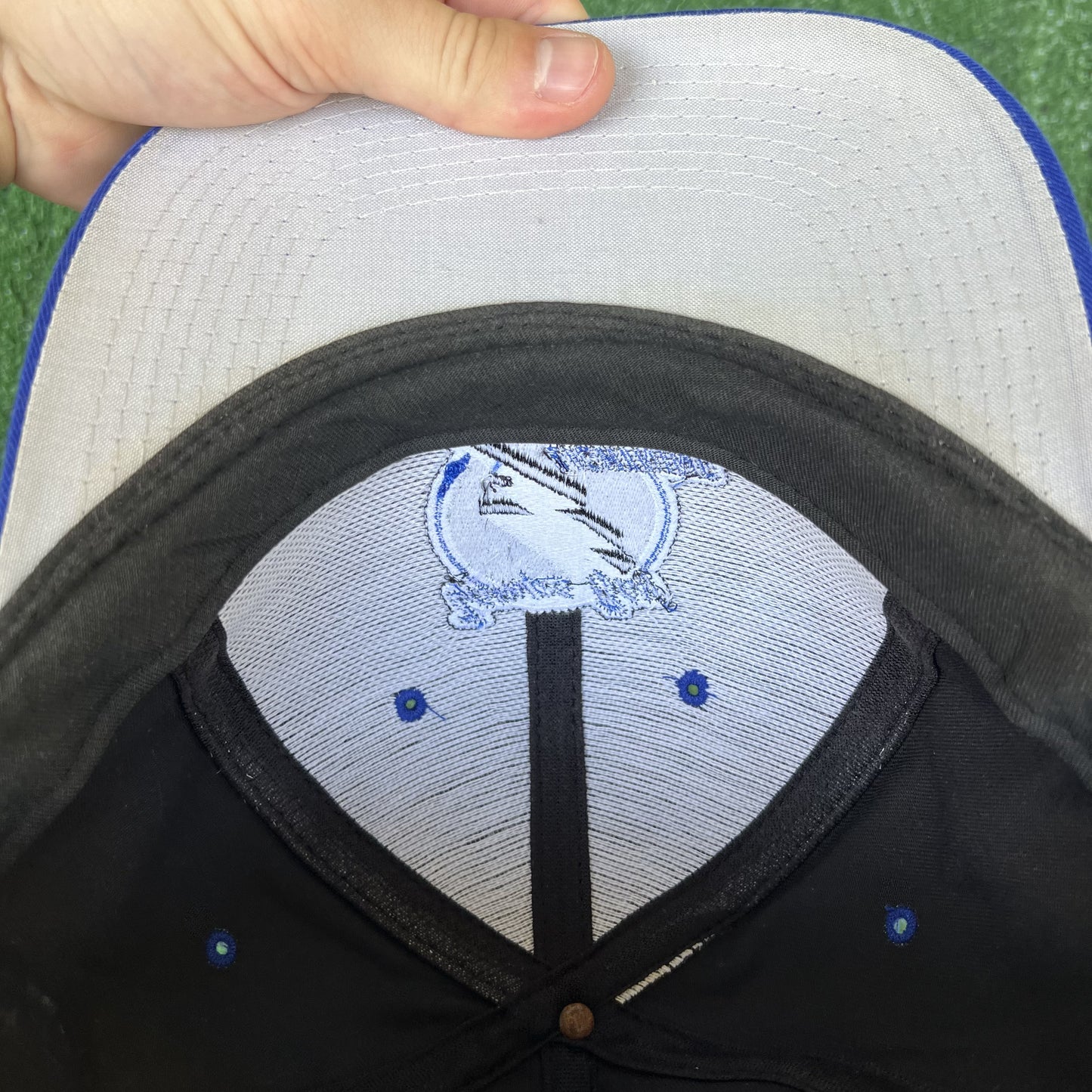 Vintage Tampa Bay Lightning Snapback Hat – Logo 7 Black NHL 90s Hockey Cap