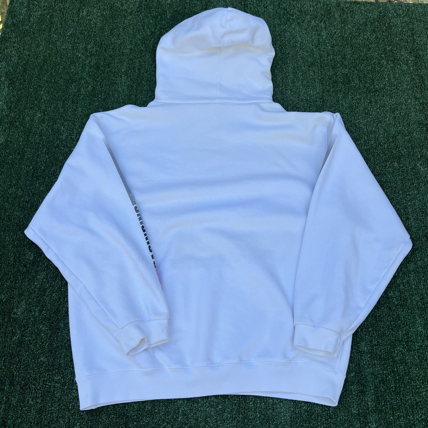 Vintage Fox Racing Hoodie Mens Large White Boxy Motocross Travis Scott Y2K 00s