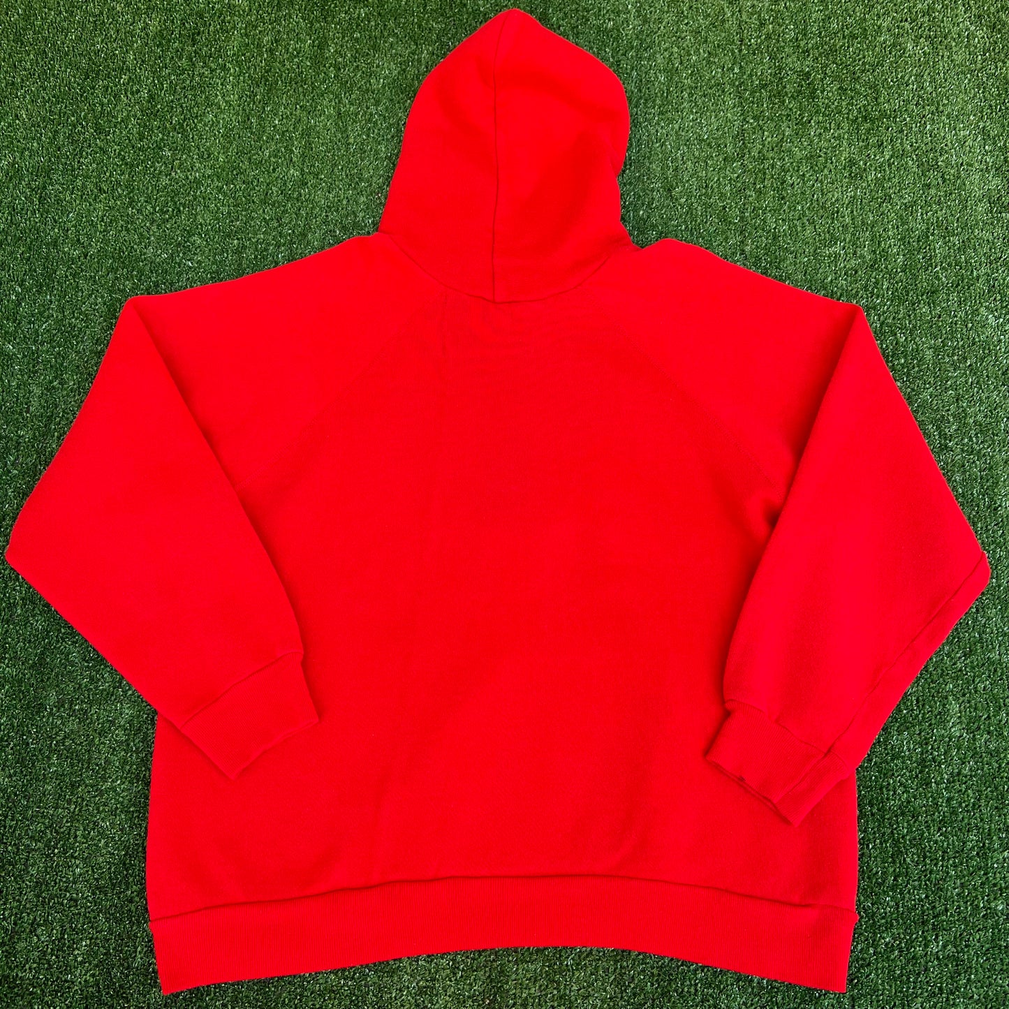 Vintage 70s 80s Men's Indiana Hoosiers IU Raglan Boxy Red Hoodie Large USA