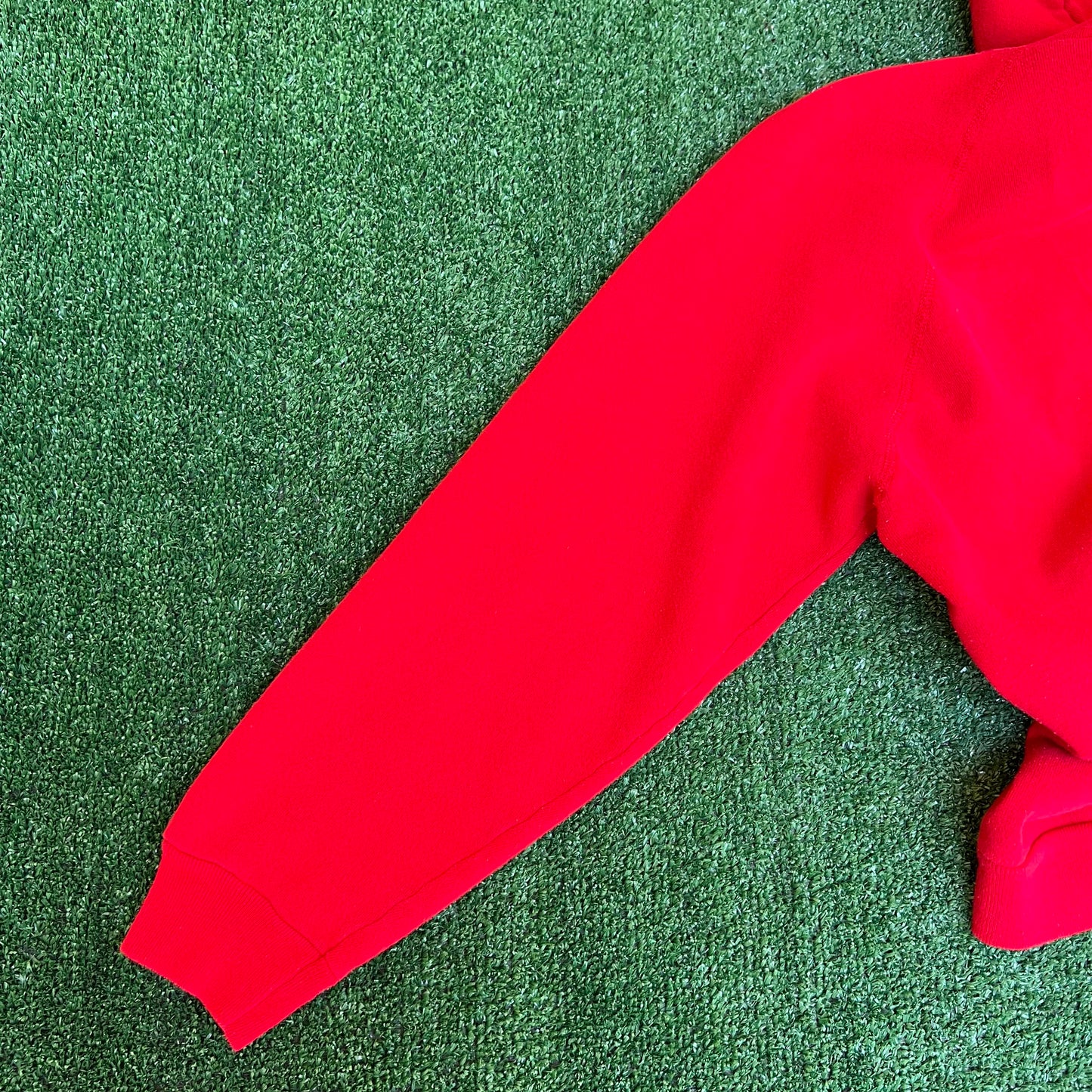 Vintage 70s 80s Men's Indiana Hoosiers IU Raglan Boxy Red Hoodie Large USA