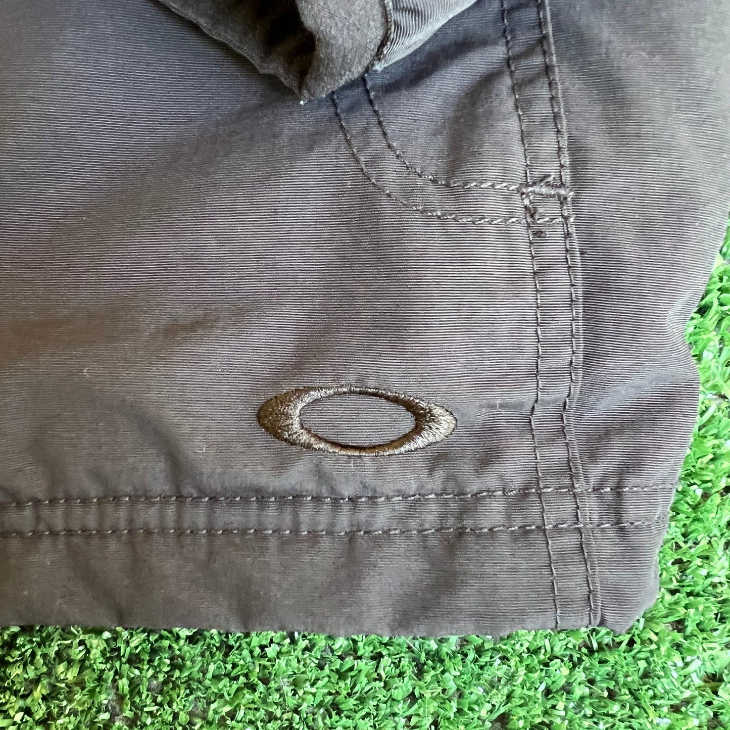 Vintage Y2K Men's Oakley Software Softshell Fleece Lined Winbreaker Black Small