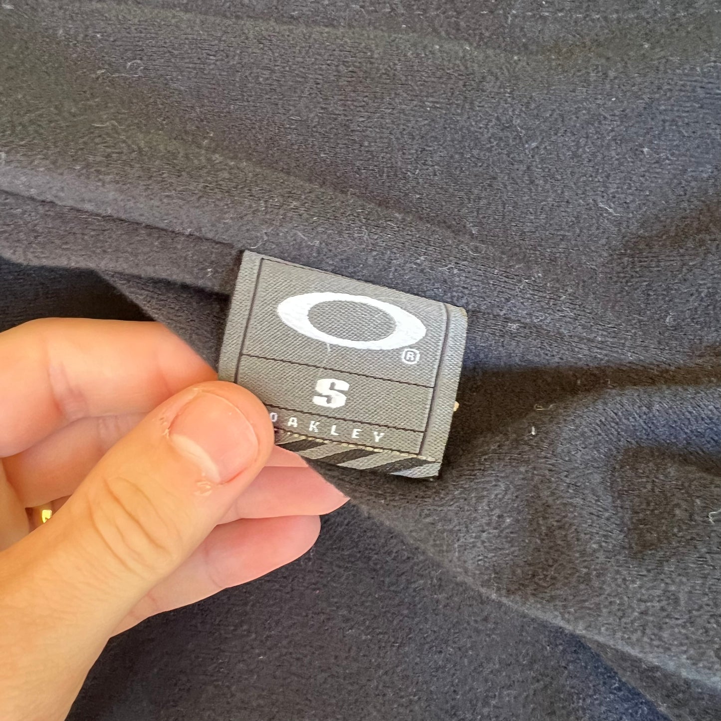 Vintage Y2K Men's Oakley Software Softshell Fleece Lined Winbreaker Black Small