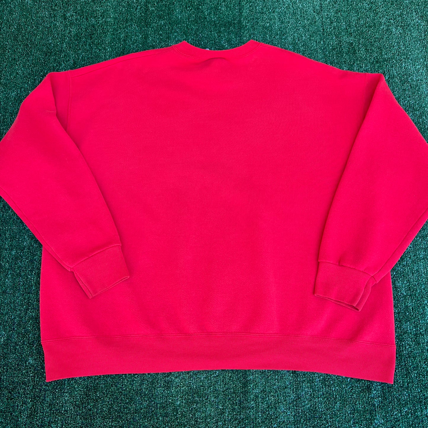 Vintage 90s Men's Lee Sport NBA Atlanta Hawks Boxy Red Crewneck Sweatshirt 2XL