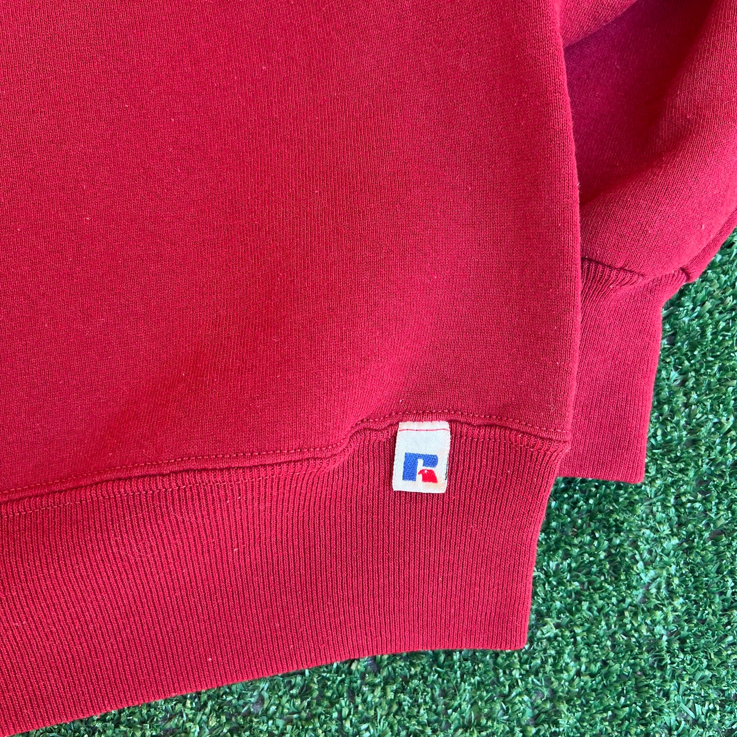 Vintage 90s Men's Russell Athletic Florida State Seminoles FSU Red Sweatshirt XL