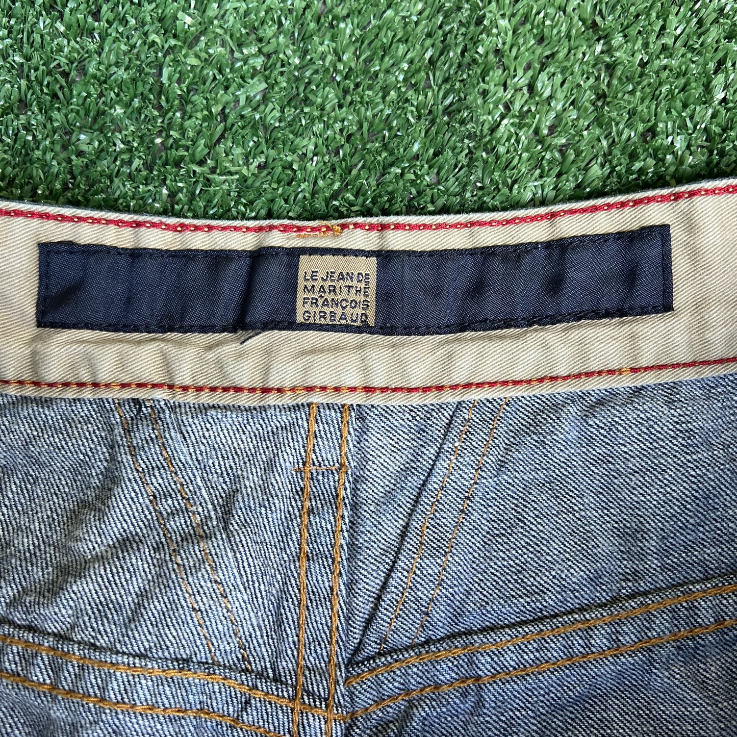 VTG Y2K Men Marithe Francois Girbaud MFG Indigo Blue Carpenter Baggy Jeans 36x30