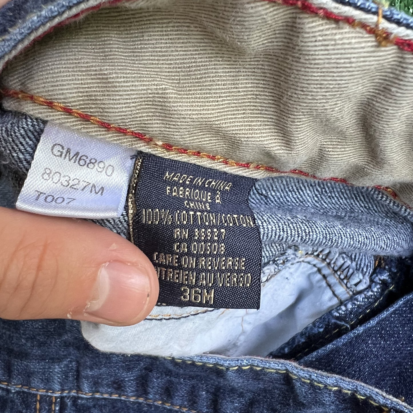 VTG Y2K Men Marithe Francois Girbaud MFG Indigo Blue Carpenter Baggy Jeans 36x30
