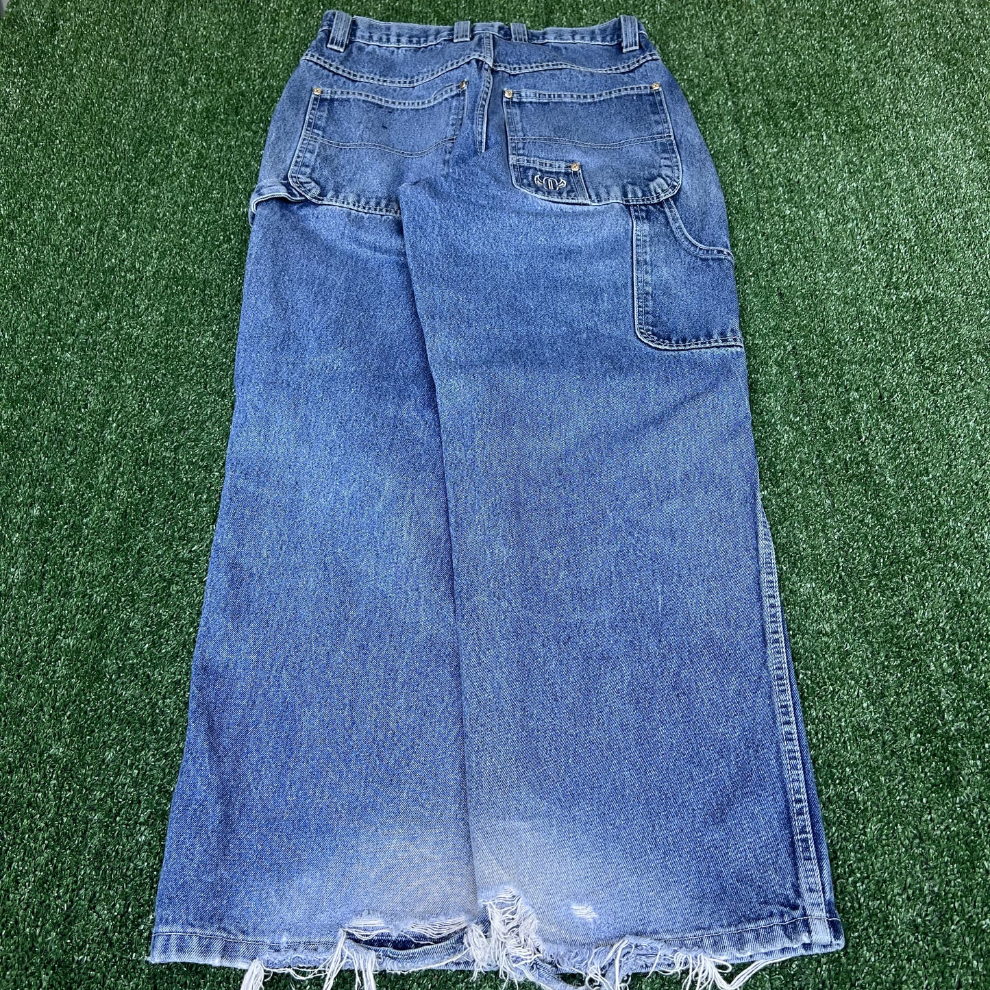 VTG Y2K Men's Outkast Rap Hip Hop Carpenter Relaxed Baggy Straight Jeans 32x32"