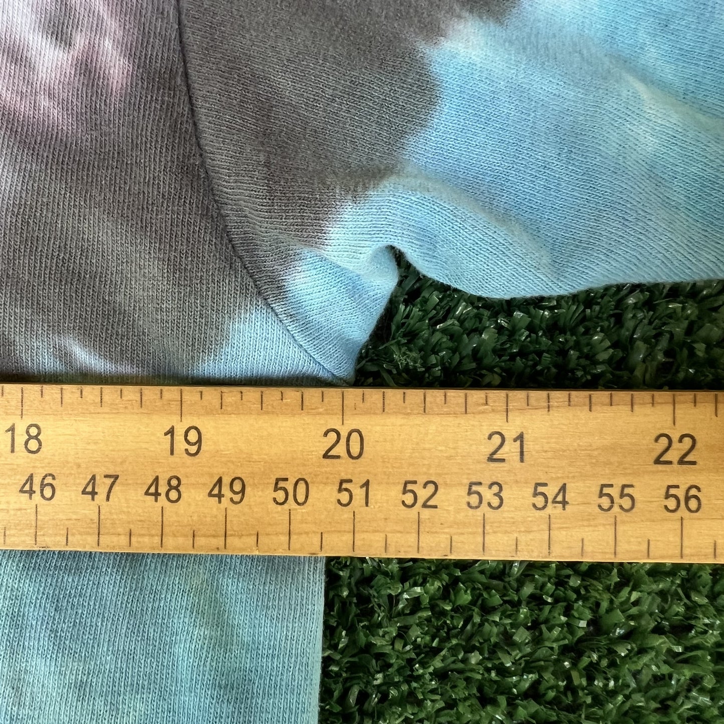 VTG 90s Men's Harley Davidson Blue White Tie-Dye Single Stitch T-Shirt Medium