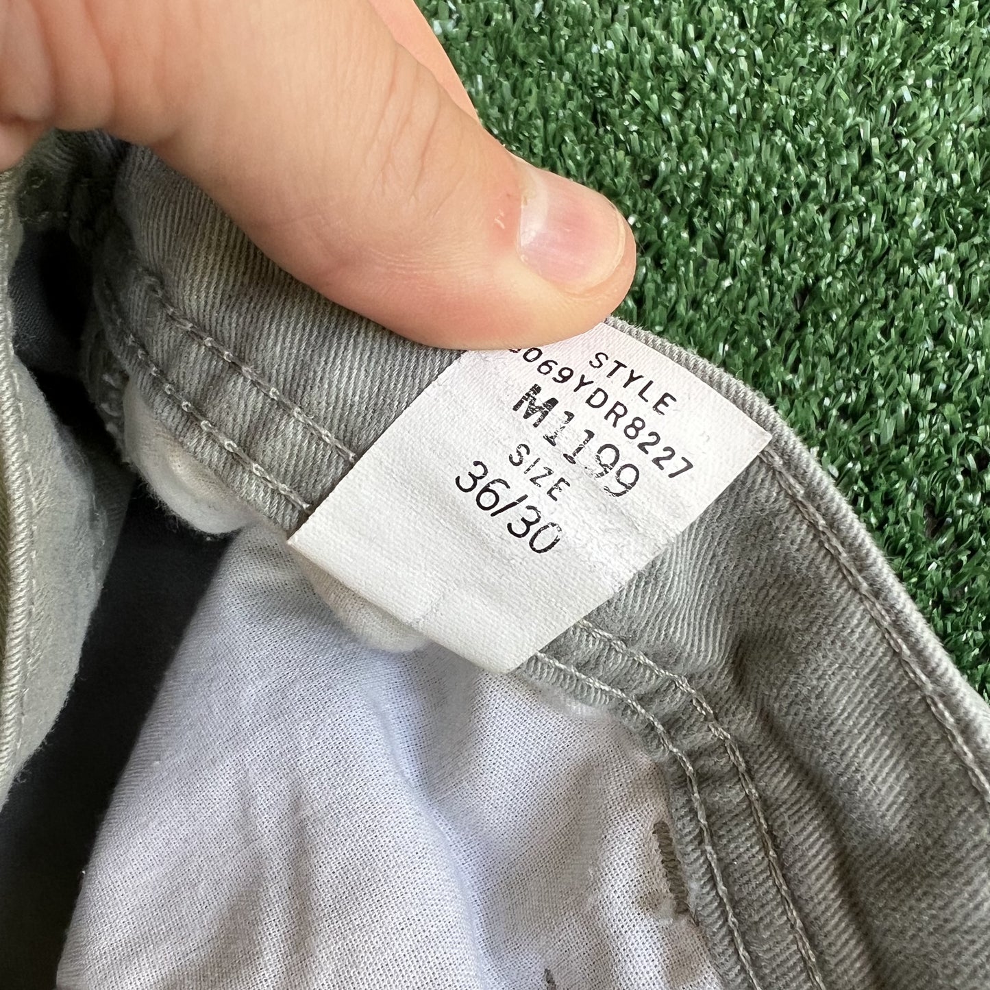 Vintage Y2K Men's Old College Inn OCI Wide-Leg Baggy Carpenter Gray Pants 36x30