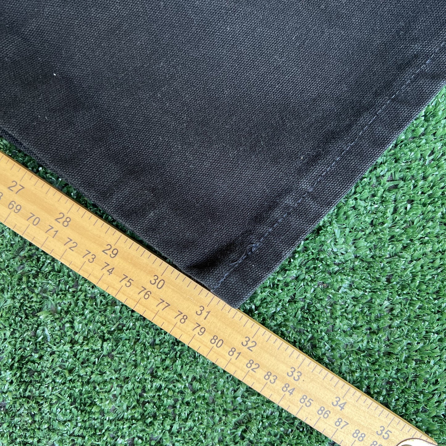 VTG Men Carhartt B01 BLK Double Knee Carpenter Canvas Wide-Leg Black Pants 40x31