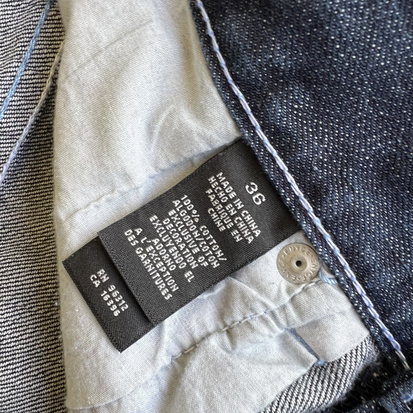 Vintage Y2K Men's Enyce Indigo Baggy Wide-Leg Hip Hop Blue Jeans 36x32