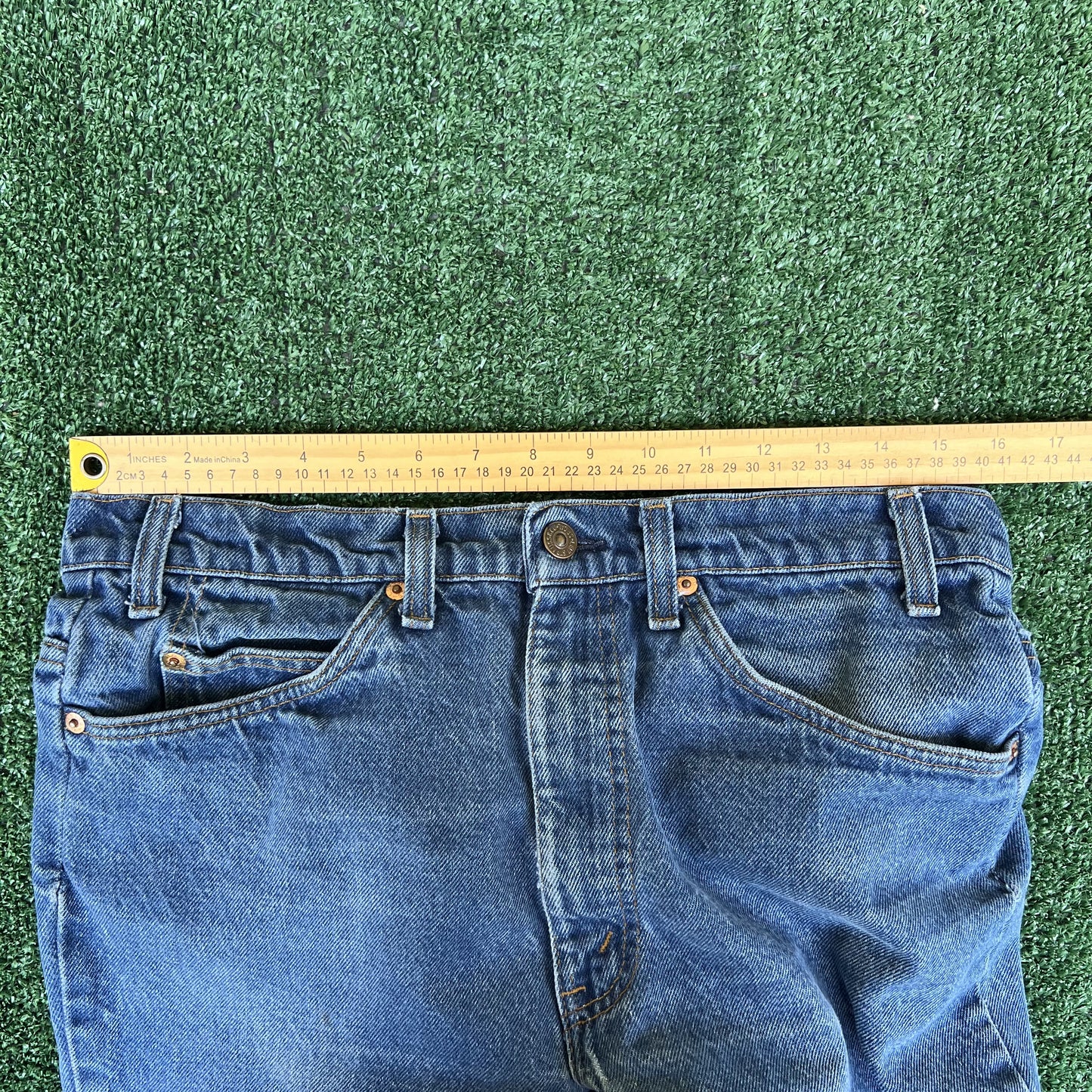 Vintage 80s Men's Levi's Orange Tab Bootcut Flared 20517-0217 34x32 USA Made