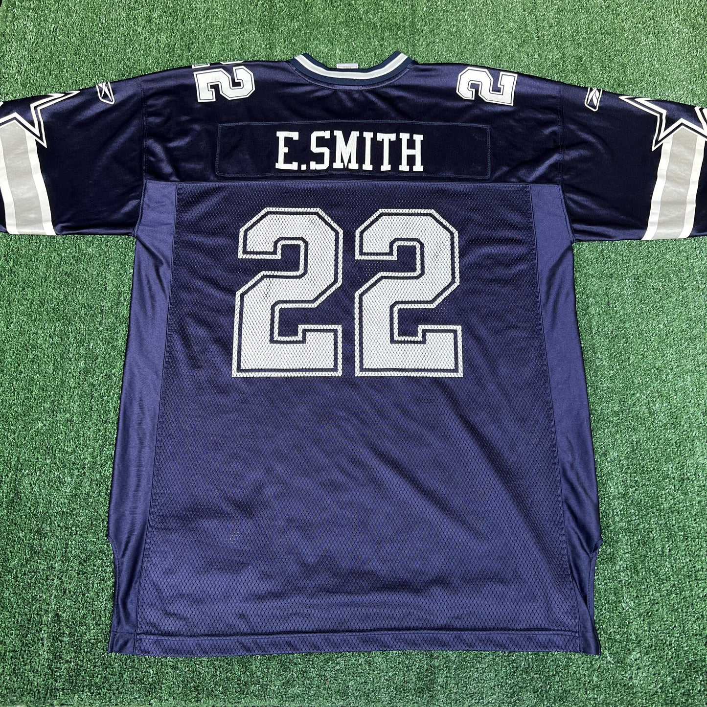 Vintage Y2K Men's Reebok NFL Dallas Cowboys Home Emmitt Smith Legends Jersey XL