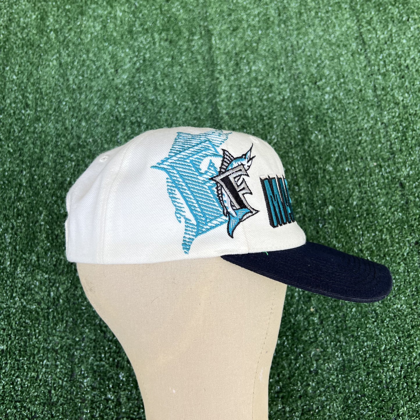 VTG 90s Men's Sports Specialties MLB Florida Marlins Shadow Script Snapback Hat