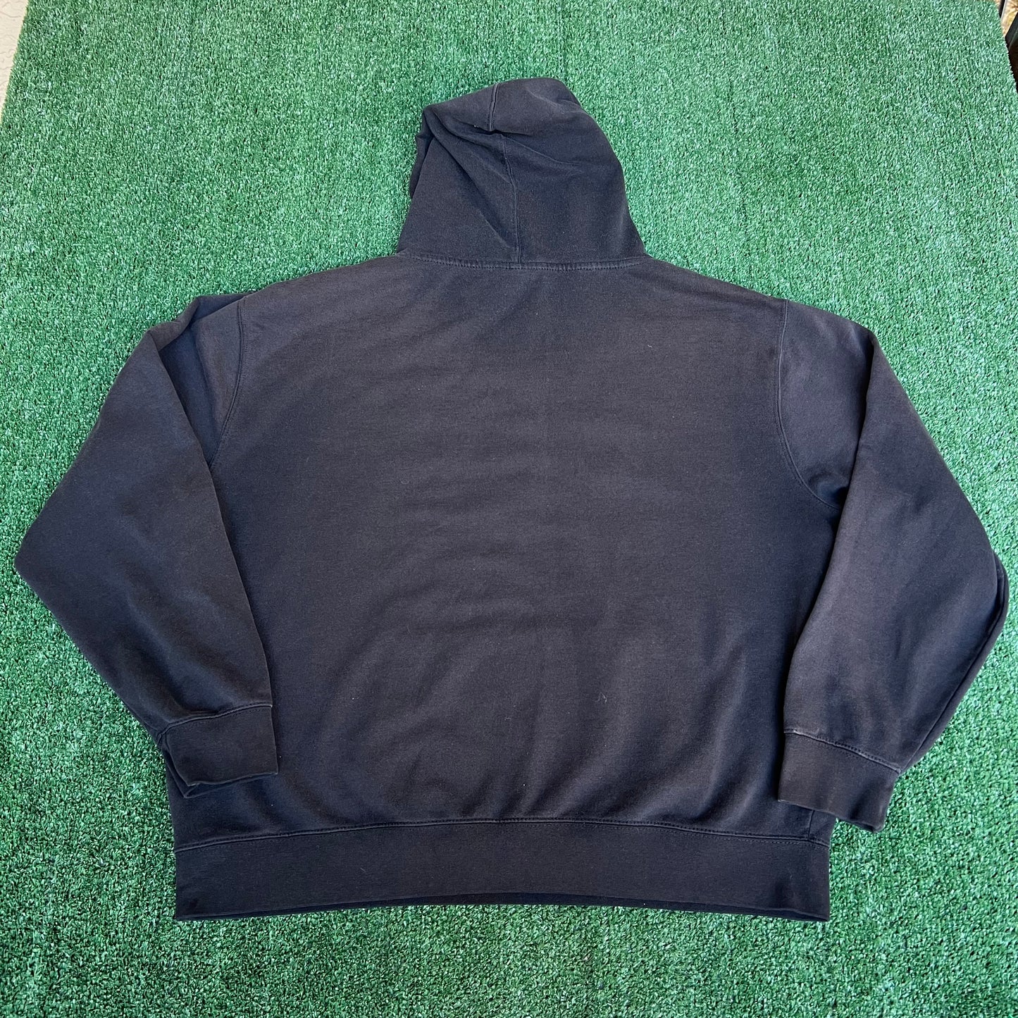 Vintage Y2K Men's UCF Golden Knights Central Florida Boxy Black Hoodie - 2XL
