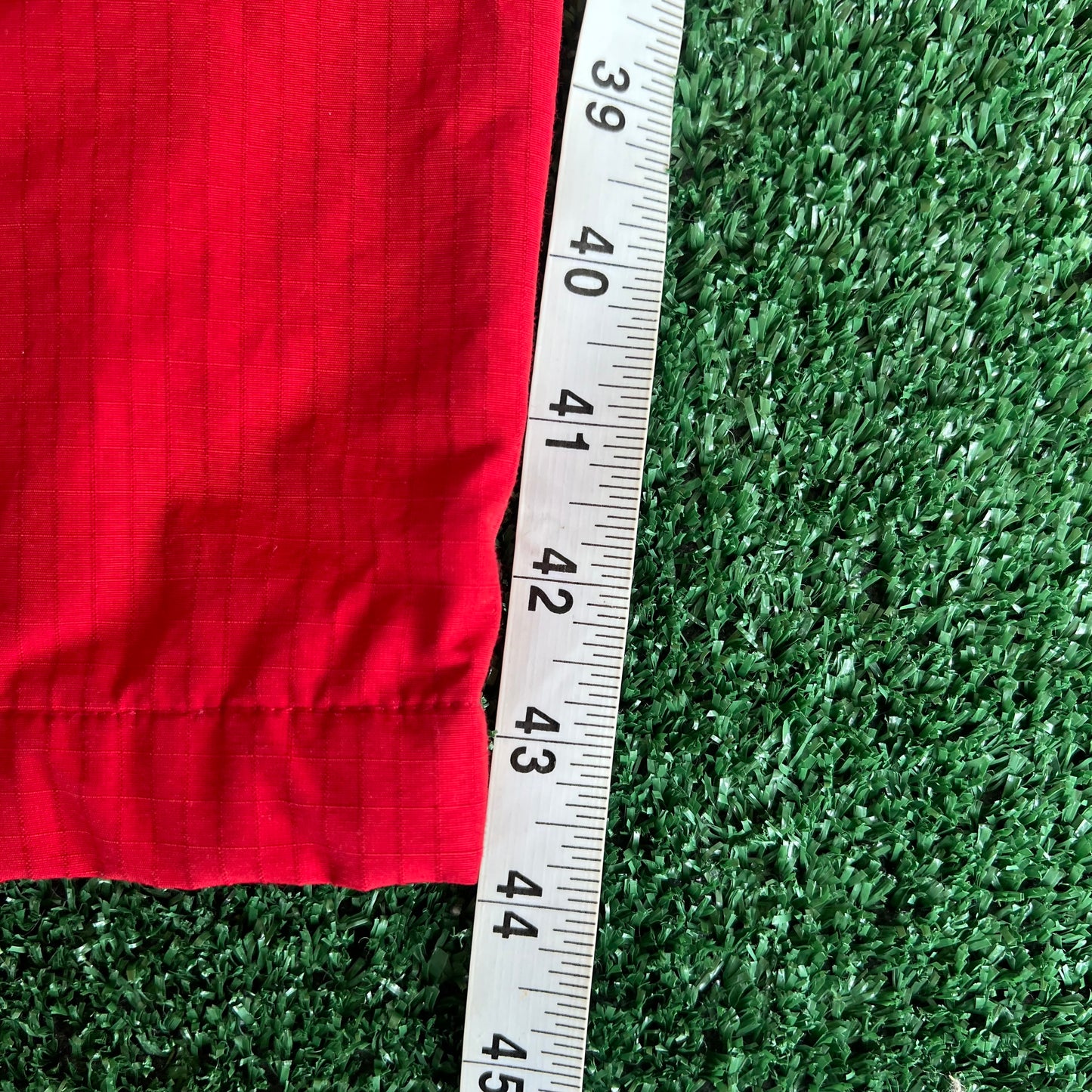 Y2K Tommy Hilfiger Red Baggy Wide-Leg Windbreaker Pants  - 2XL 40x30" 20.5" Openings