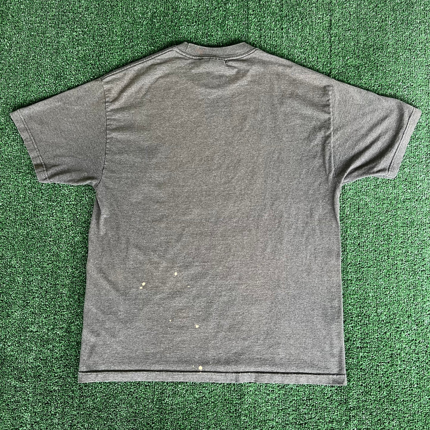 Y2K Lynyrd Skynyrd Southern Rock Band Bleach Stained Gray T-Shirt - XL