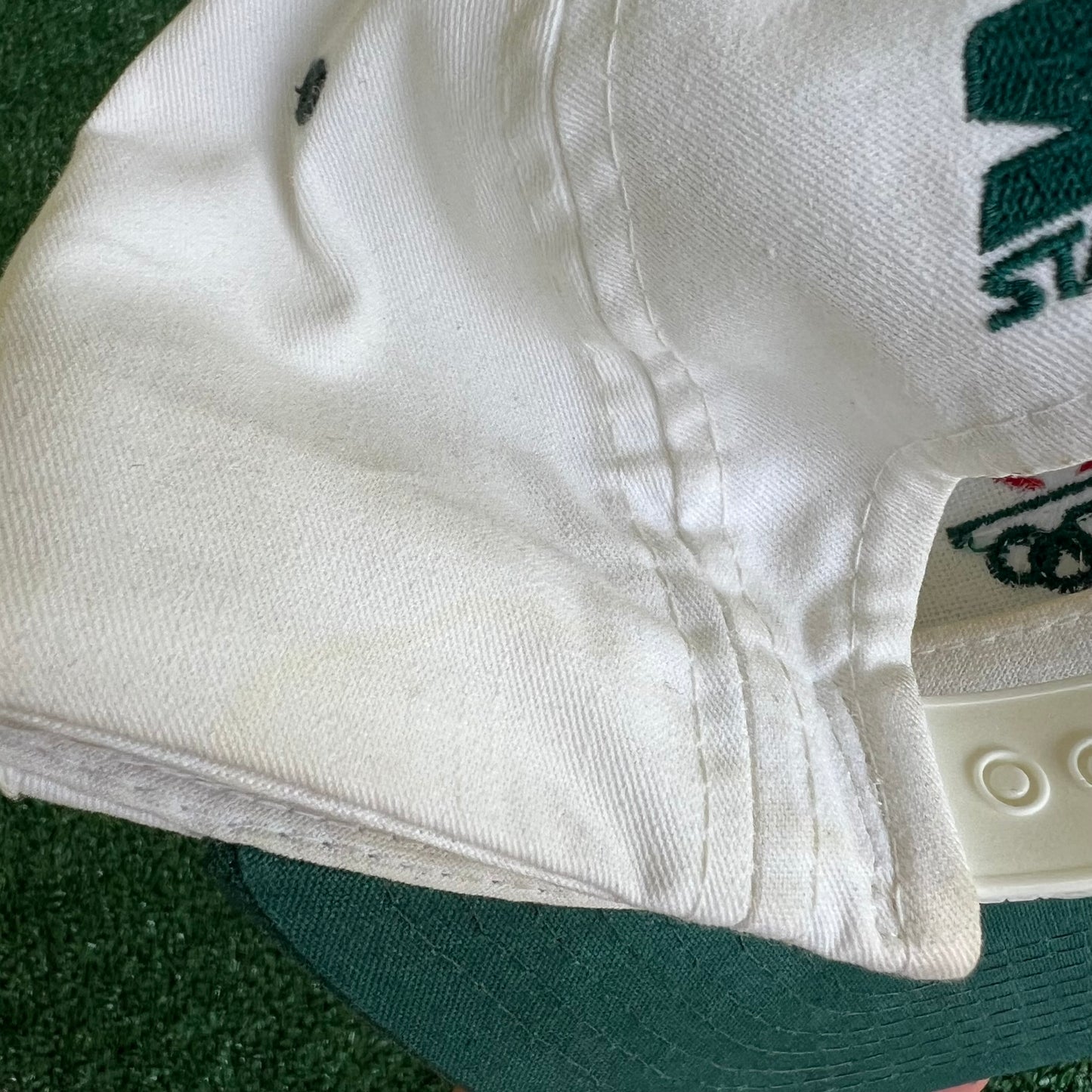 1996 Starter Atlanta Olympics Tri Block White Snapback Hat