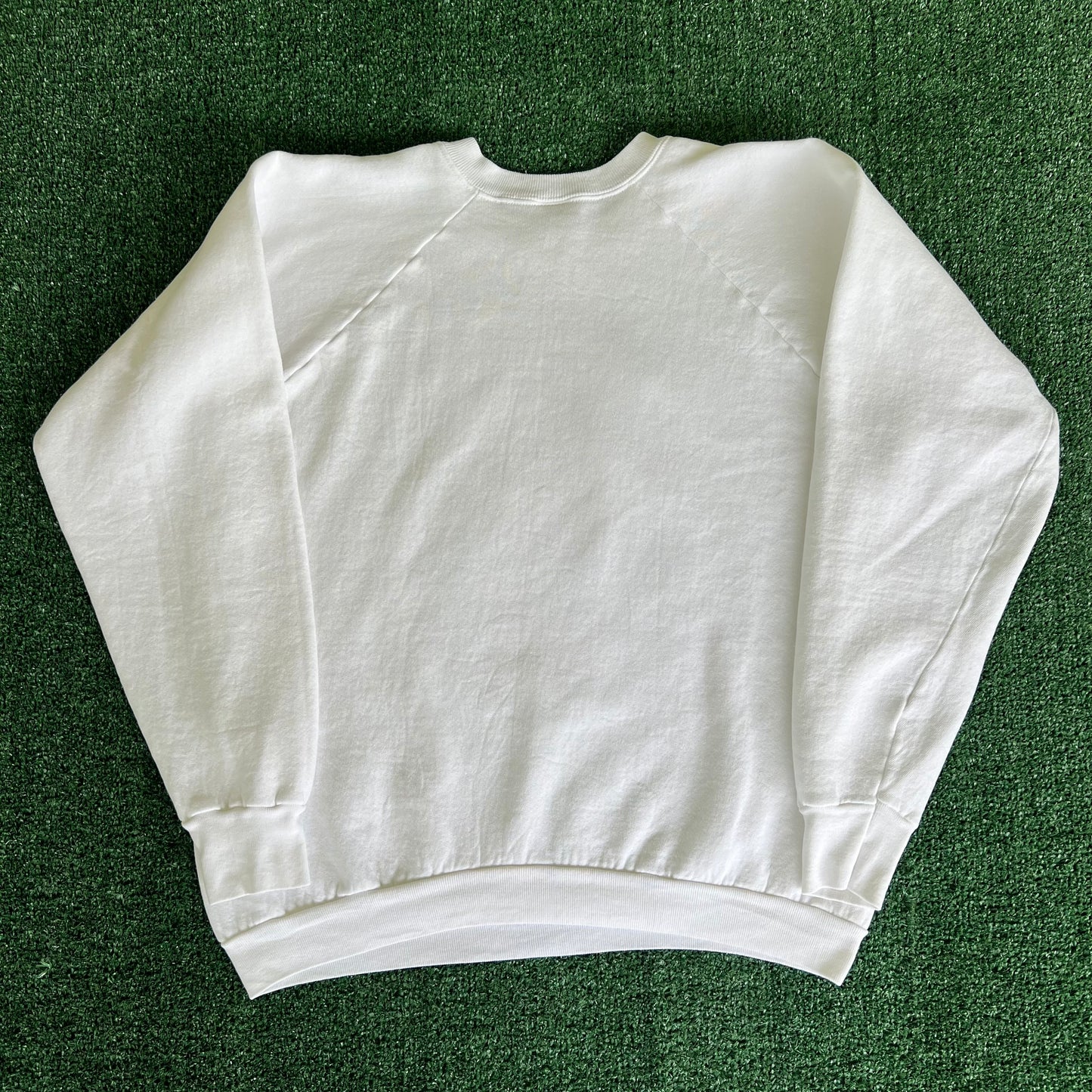 80s NFL Cincinnati Bengals "Welcome to the Jungle" White Raglan Sweatshirt - Large