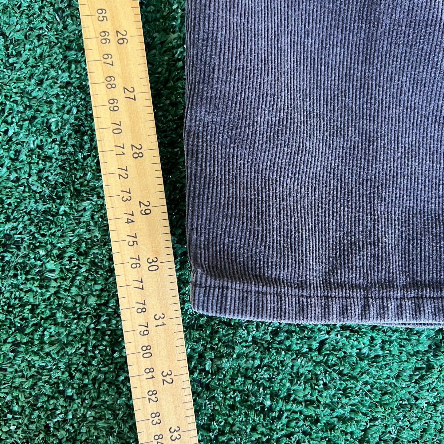 80s Levi's 519 Corduroy Brown Talon Zipper Straight Leg Pants 31x31" USA