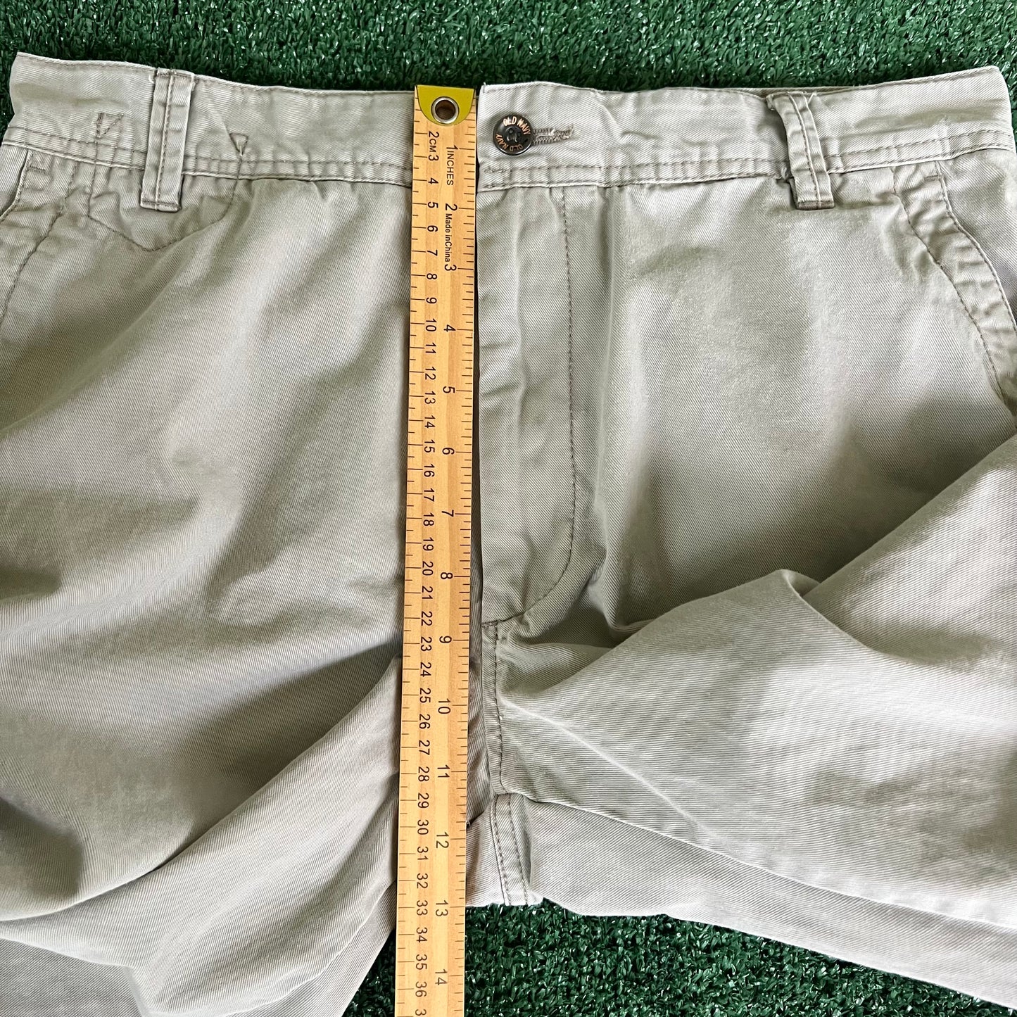 Y2K Old Navy Loose Baggy Wide-Leg Khaki Pants - 34x28" 21" Openings