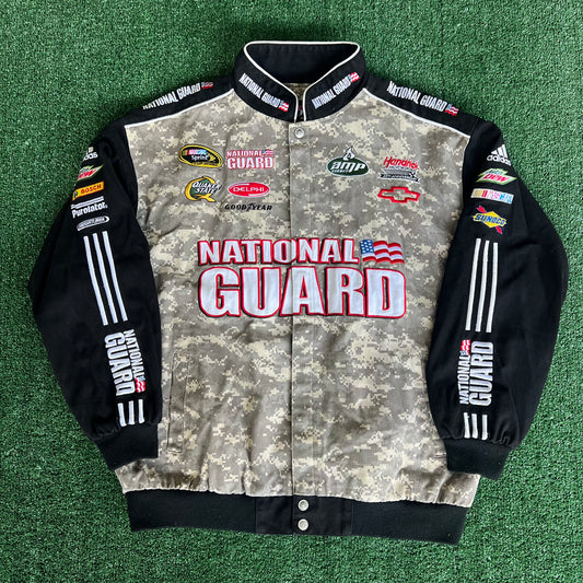 Y2K Chase Nascar Dale Jr. National Guard Digital Camo Jacket XL