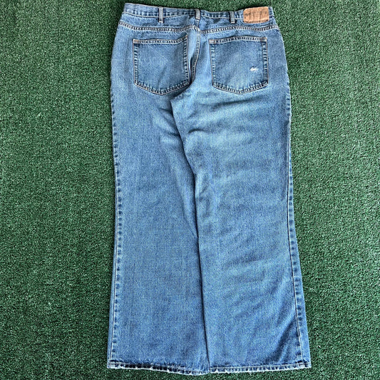 Y2K Steve & Barry's Baggy Wide-Leg Blue Jeans - 37x31" 22" Openings