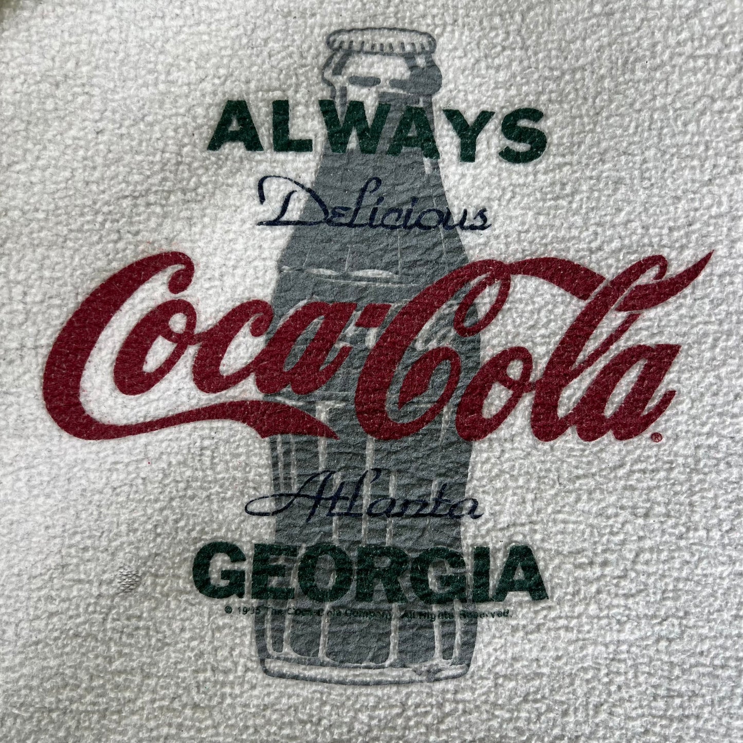 90s Coca-Cola Atlanta Bottle Logo Gray Sweatshirt - XL