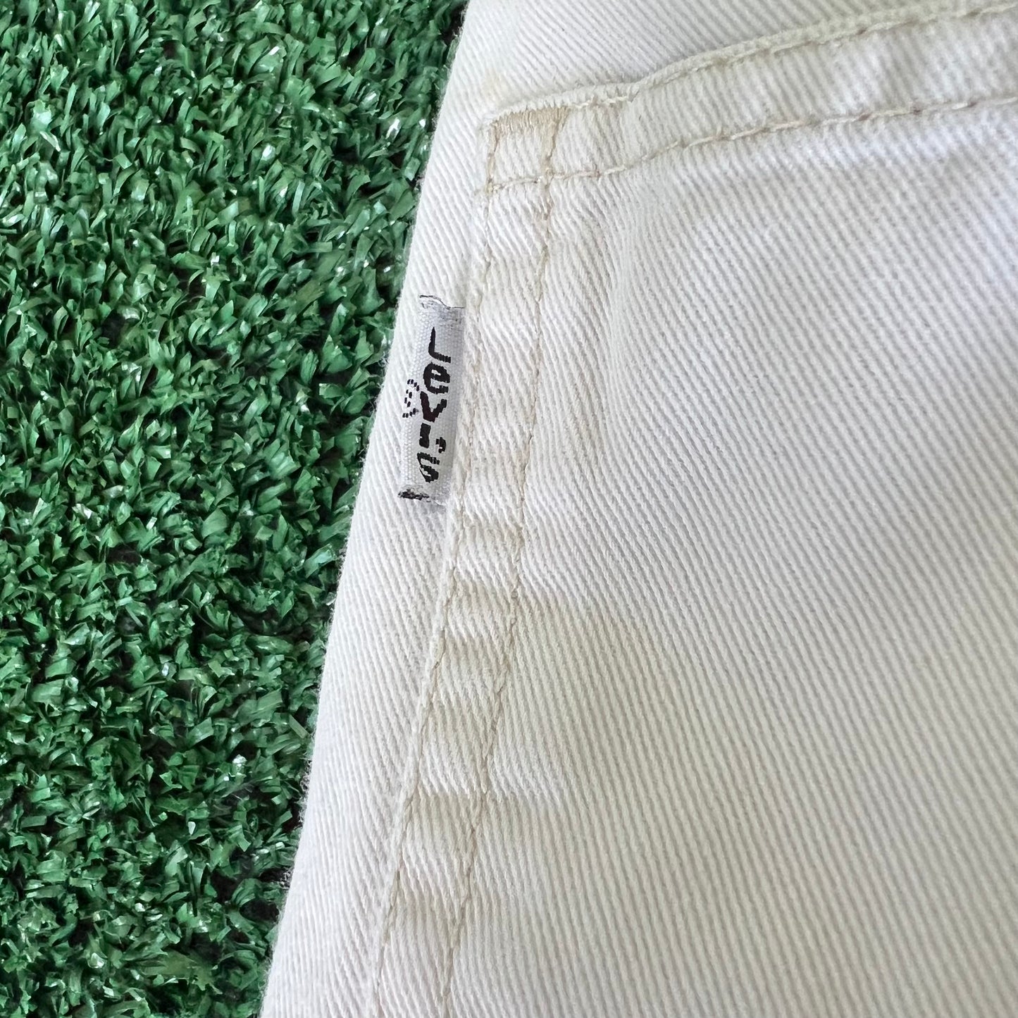 90s Levi's L2 Distressed Khaki Side Stripe Shorts - 30x10.5"