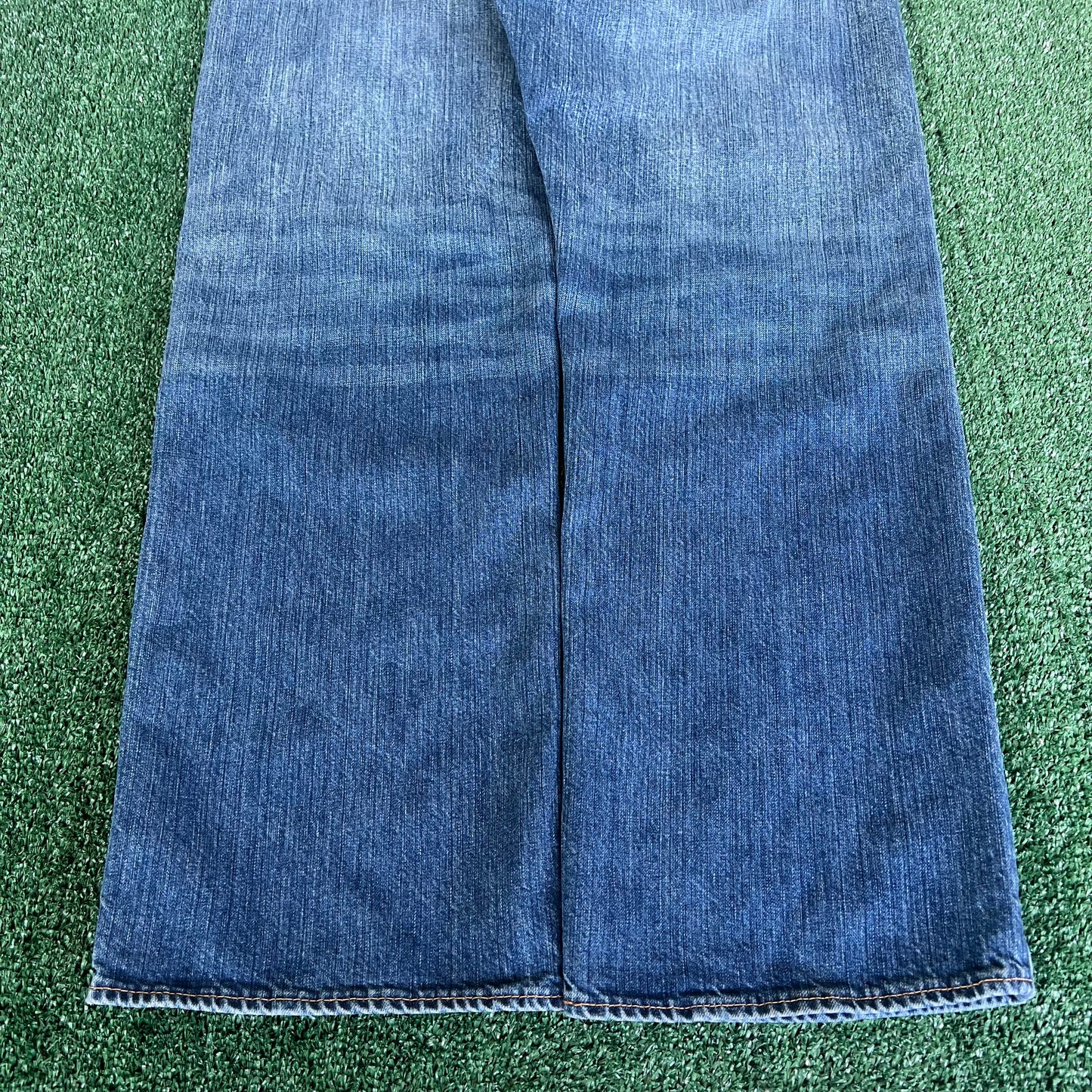 Y2K Ralph Lauren Ashmore Baggy Straight Blue Jeans - 38x30.5" 19" Openings