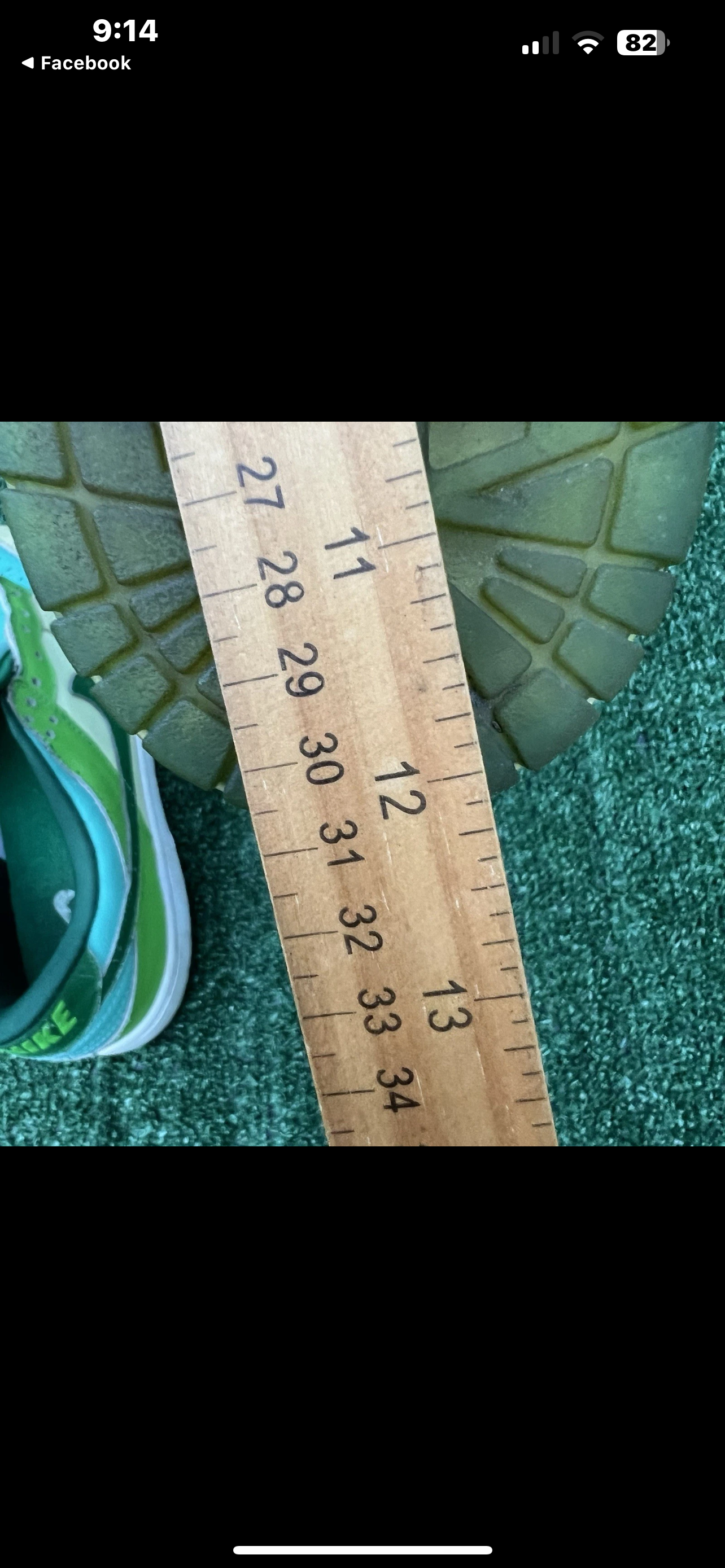 VTG Nike Dunk Low Glow In The Dark Mens Size 11 ?Green White Distressed Y2K Skate