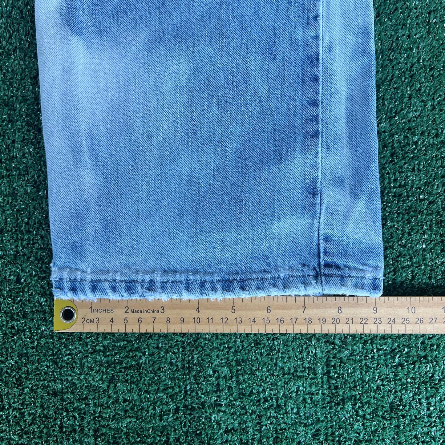 Y2K Levi's SilverTab Acid Wash Repaired Baggy Dragon Jeans - 34x30.5" 18" Opens