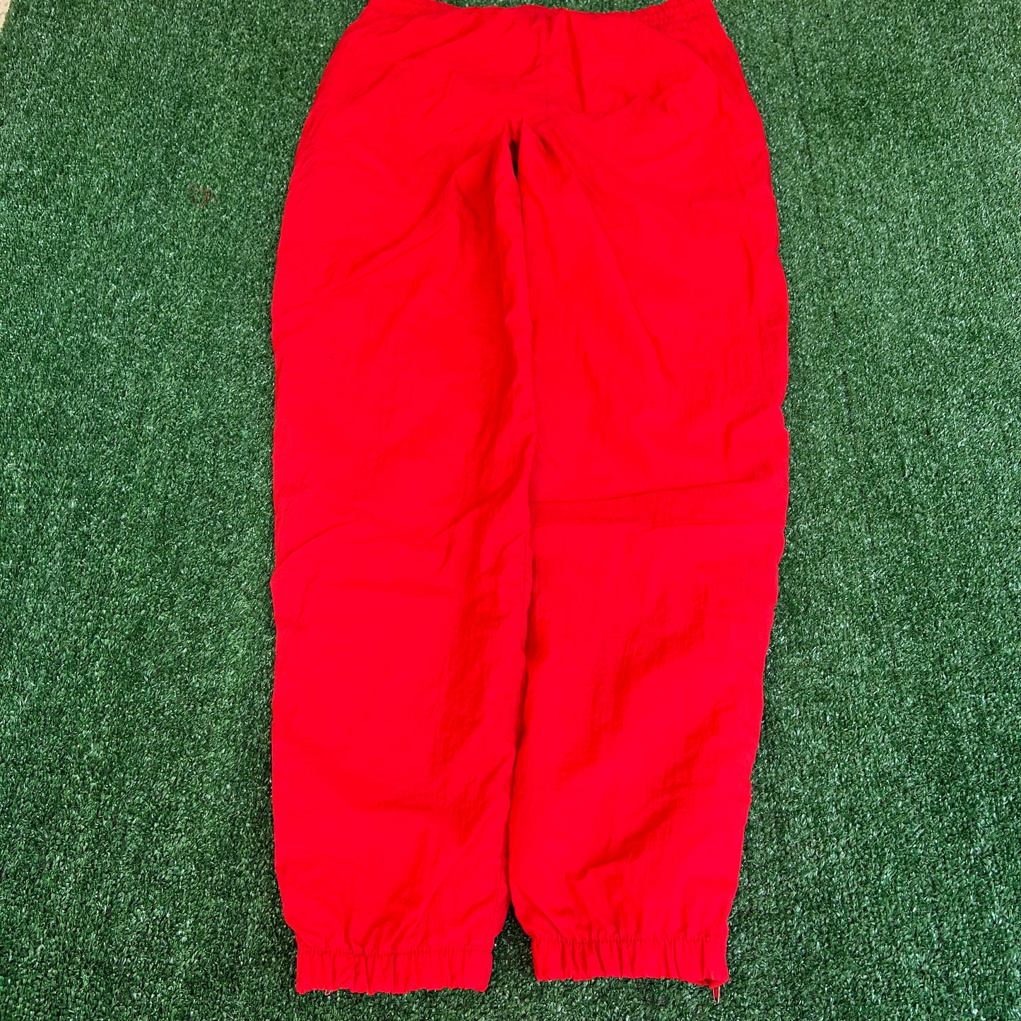 Vintage 90s Men's Adidas Tapered Leg Logo Red White Track Pants Small 32x31"