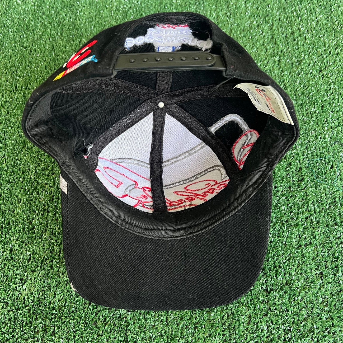 90s Chase Authentics Nascar Dale Earnhardt Sr. Big Logo #3 Black Snapback Hat