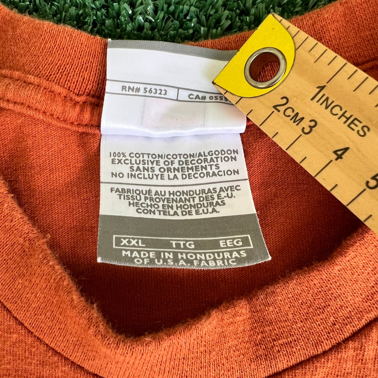 2005 Nike Center Swoosh Texas Longhorns National Champions Orange T-Shirt - 2XL