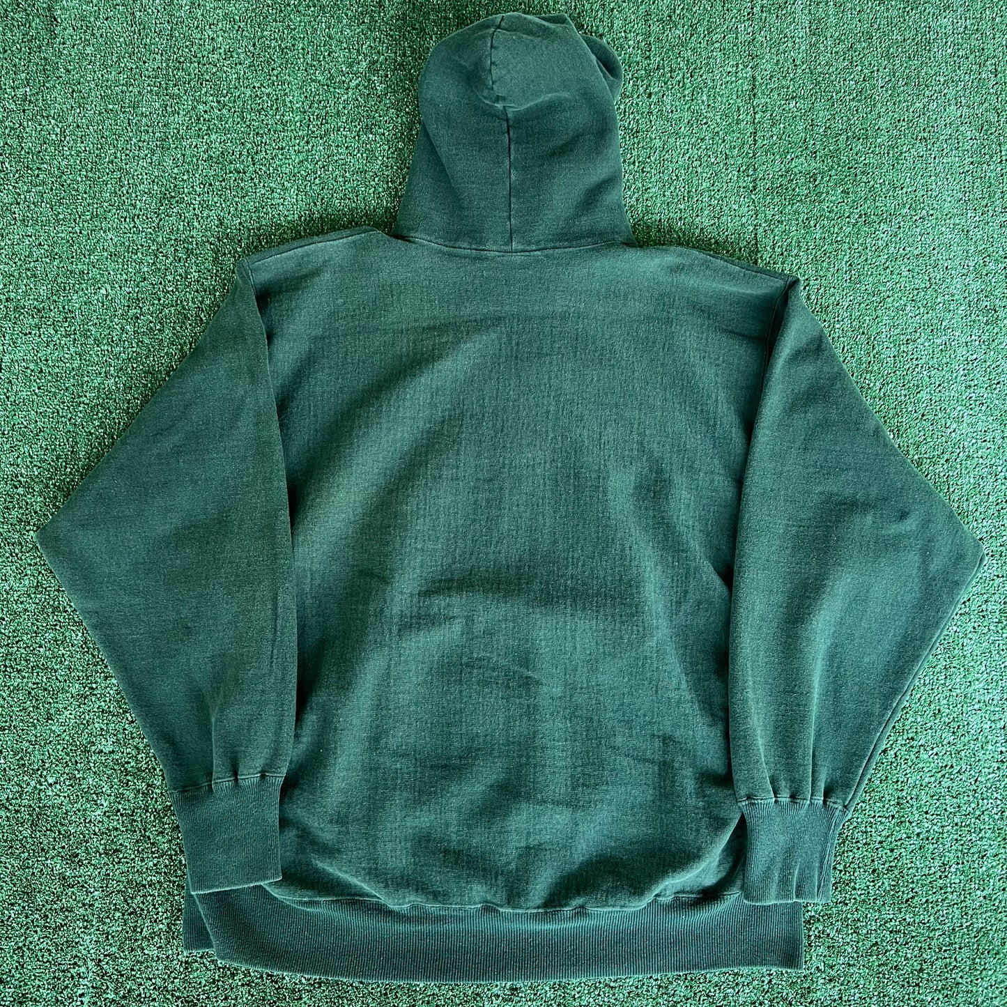 Y2K Steve & Barry's Michigan State Spartans Dark Green Reverse Weave Hoodie - XL