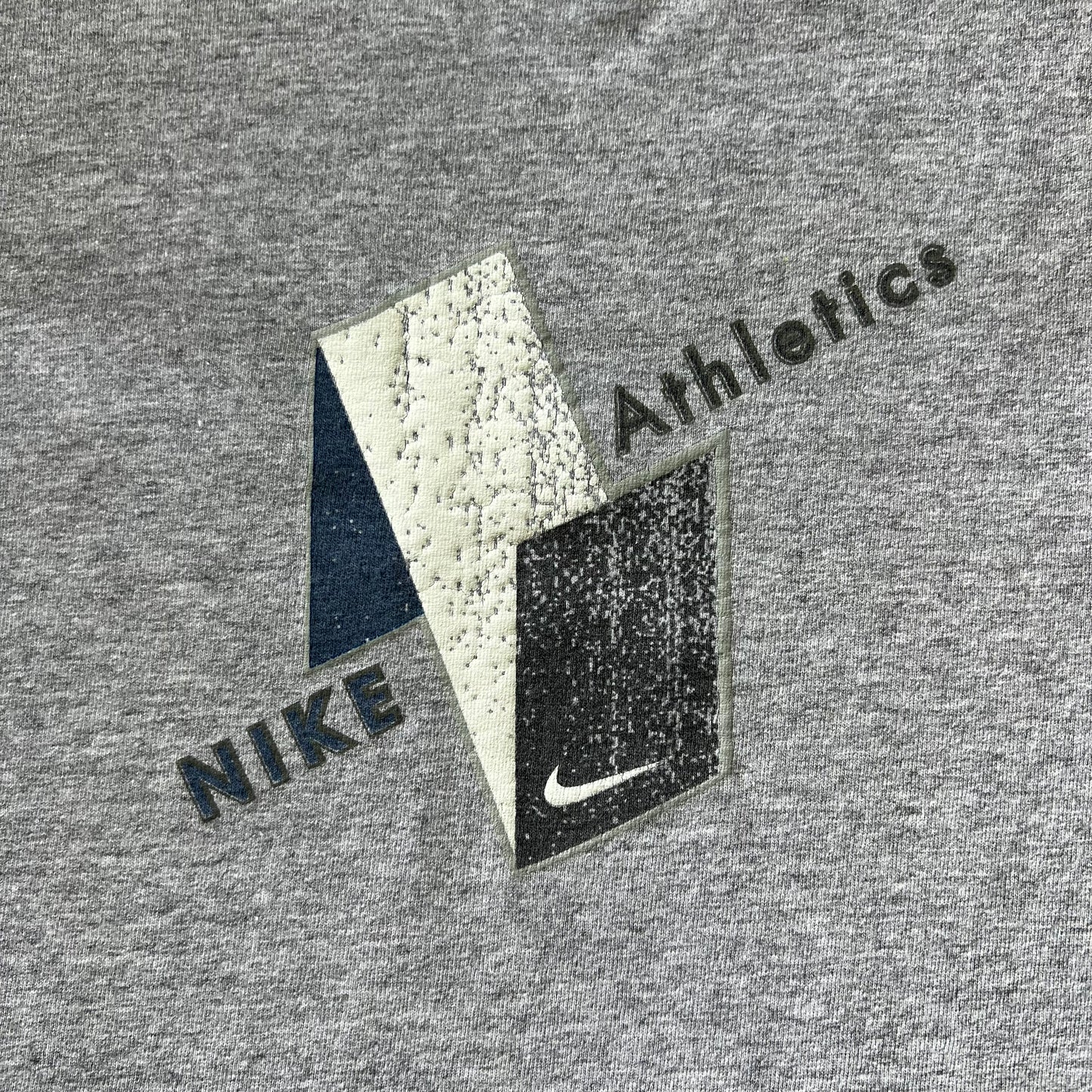 90s Nike Athletics White Tag N64 Logo Gray T-Shirt - Oversized Large
