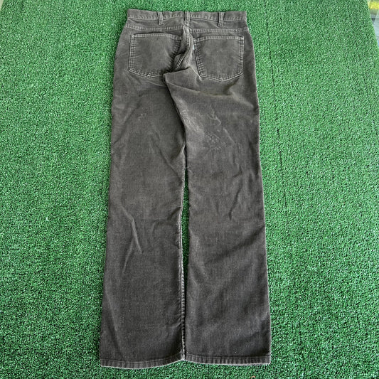 80s Levi's 519 Corduroy Brown Talon Zipper Straight Leg Pants 31x31" USA
