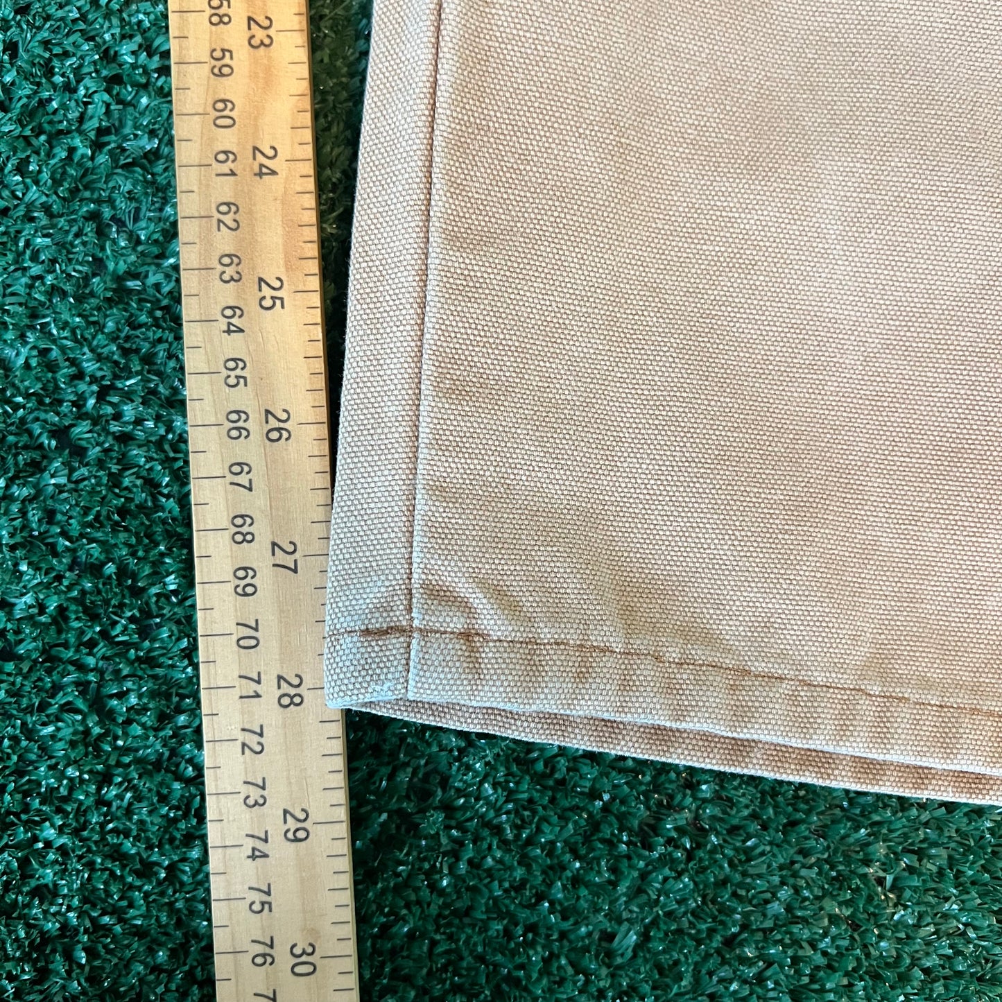 Y2K Dickies Baggy Straight Sun Faded Beige Canvas Carpenter Pants - 38x28" 18" Openings