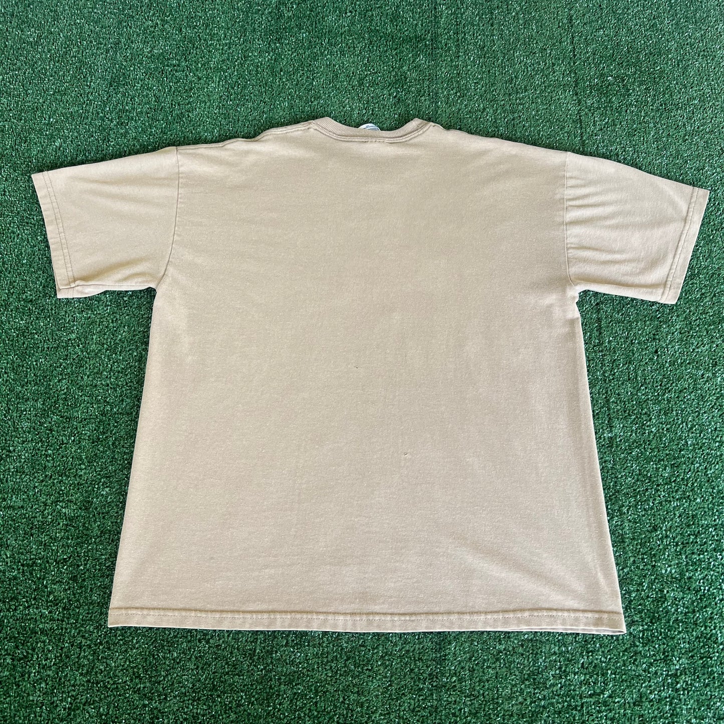 Y2K Sex Panther Cologne Anchorman Movie Promo Funny Beige T-Shirt - Large