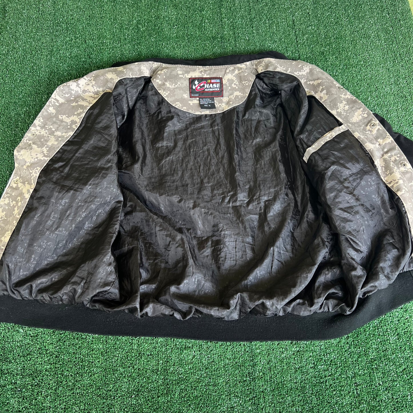 Y2K Chase Nascar Dale Jr. National Guard Digital Camo Jacket XL