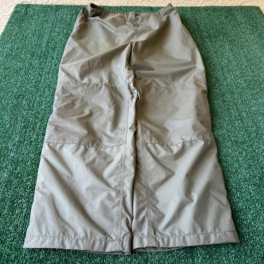 Y2K Cabelas Olive Green Double Knee Gore-Tex Nylon Waterproof Pants - Large