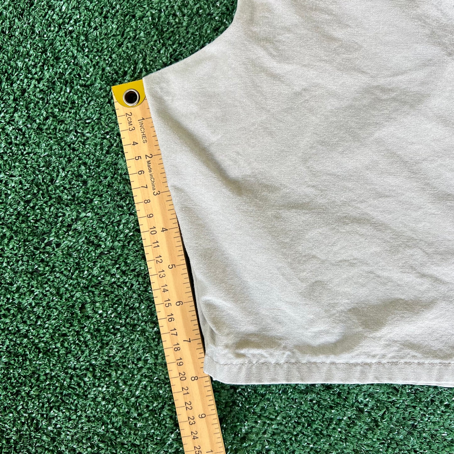 Y2K Carhartt B144 TAN Light Khaki Carpenter Shorts - 38x8"