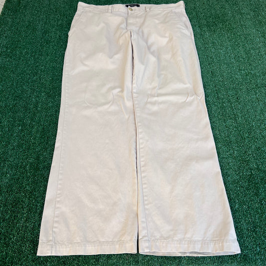 Vintage Y2K Men Plugg Baggy Wide-Leg Khaki Pants - 38x30" 20" Open Southpole Style