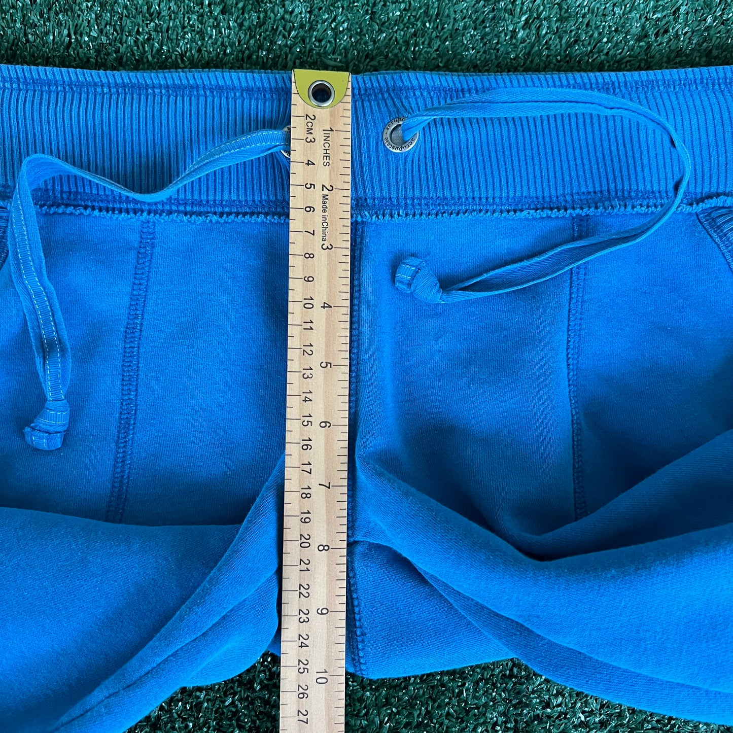 Women's Y2K Aeropostale Blue Baggy Flared Sweatpants - Medium 34x29.5" 25.5" Openings