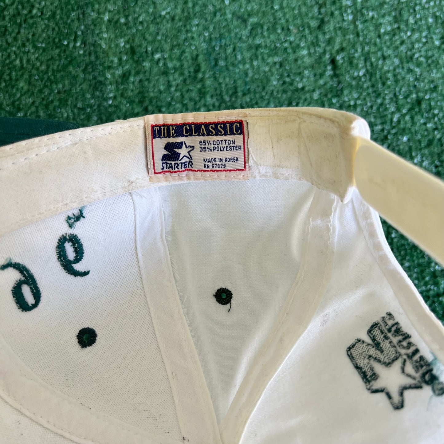 1996 Starter Atlanta Olympics Tri Block White Snapback Hat