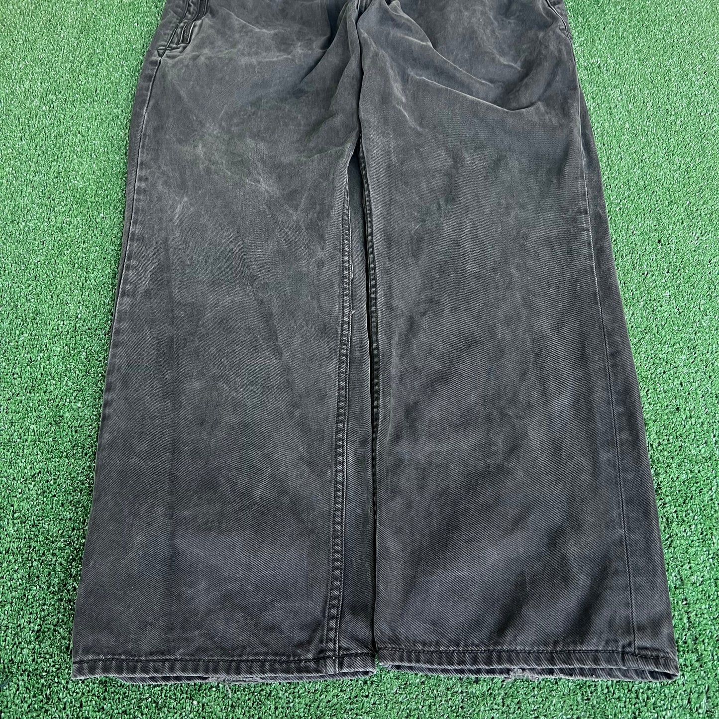 Y2K Men's Rocawear Baggy Wide-Leg Black Jeans 39x31" 20" Open JNCO Style