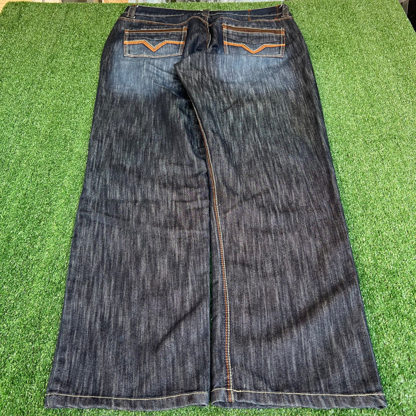 Vintage Y2K Mens Mecca Baggy Straight Blue Jeans - 39x32" 18" Opens Southpole Style